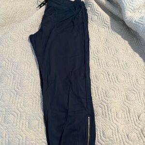 Women's ZYIA EVERYWHERE jogger Navy Pants with Zipper Detail